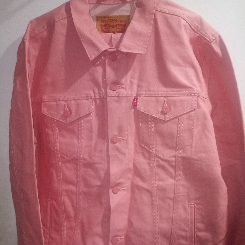 Levis Pink Hard 501's Jean Jacket And Pants